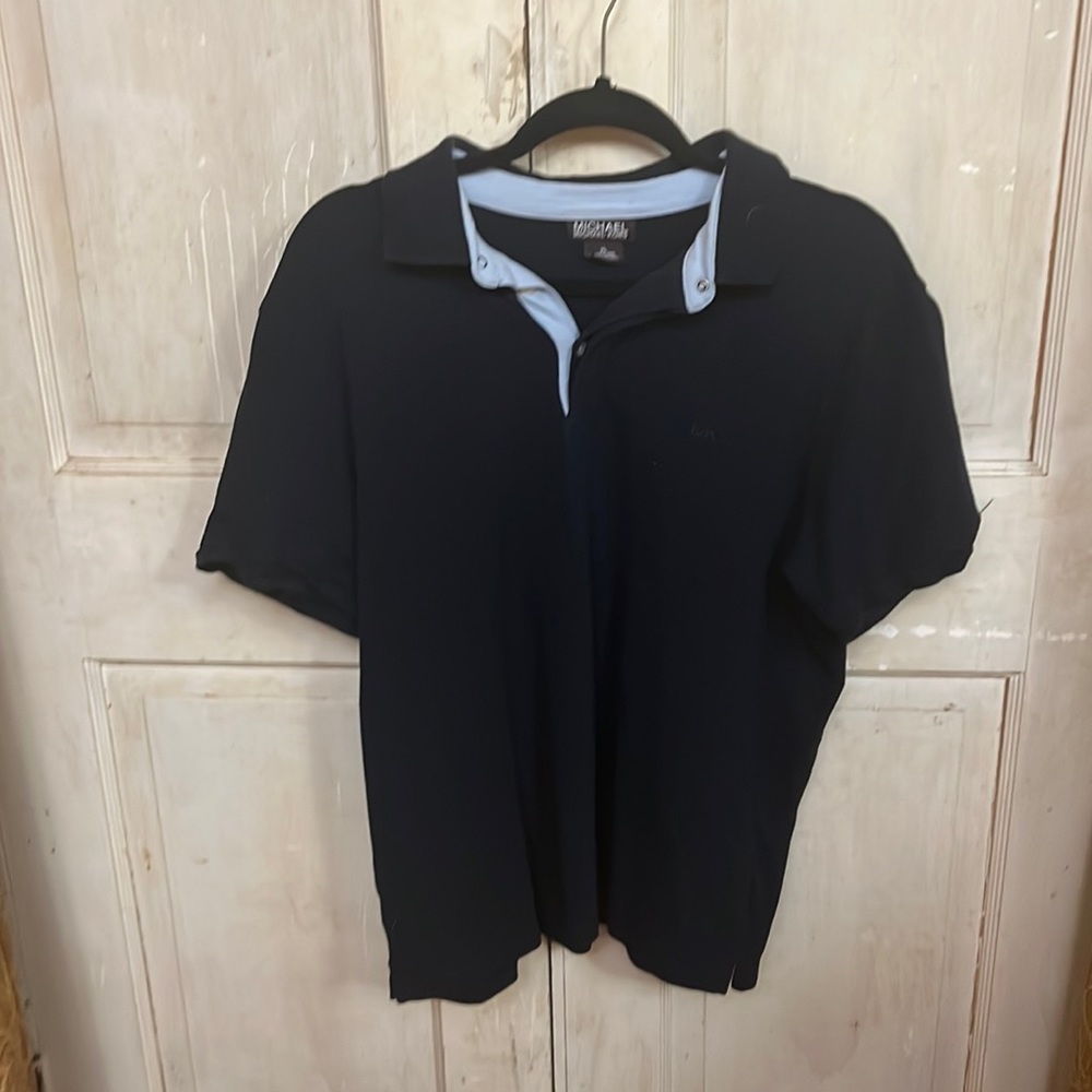 Michael KORS XL Navy Blue Polo